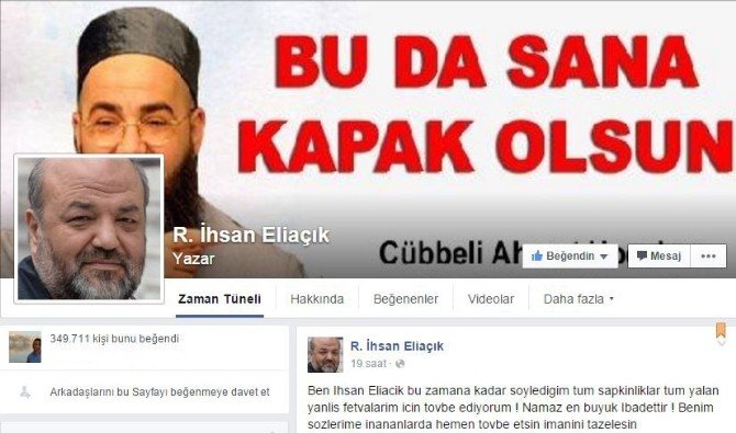 İhsan Eliaçık’ın Sayfası Hacklendi: "Bu Da Sana Kapak Olsun"
