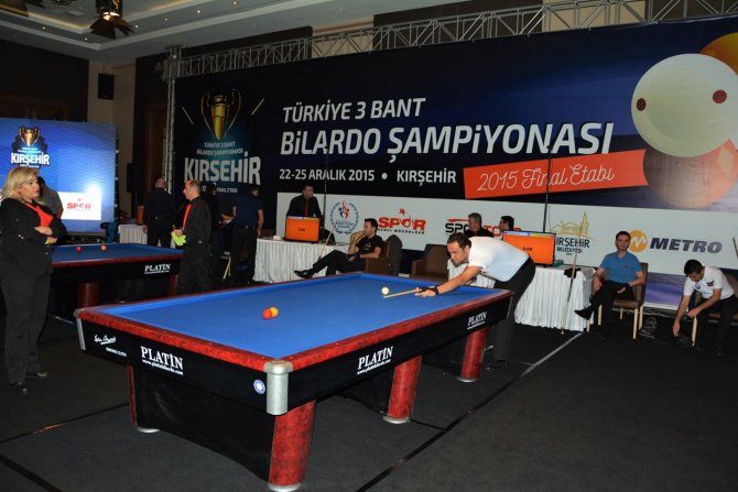 3 Bant Bilardo Şampiyonası Final Etabı, Kırşehir'de törenle başladı