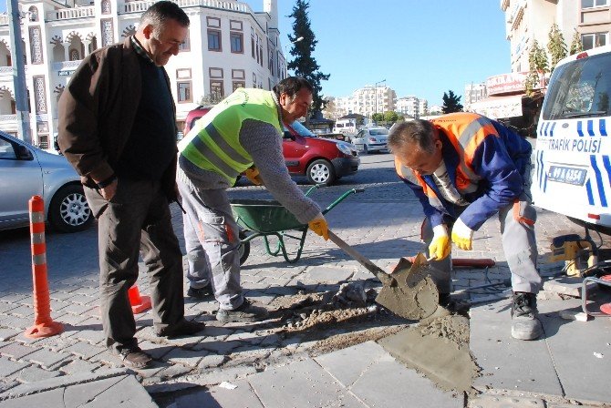 Didim Belediyesi Engelli Rampalarını Düzeltme Çalışmasına Başladı