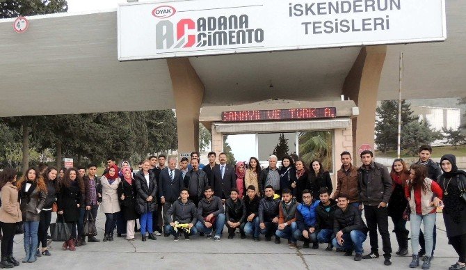 İslahiye MYO Öğrencileri, Çimento Fabrikasına Teknik Gezi Düzenledi