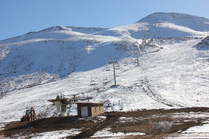 Haserek Kayak Tesisi Kışa Hazır
