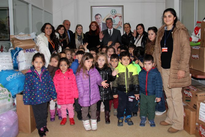 Anaokulu öğrencilerinden yardım kampanyası