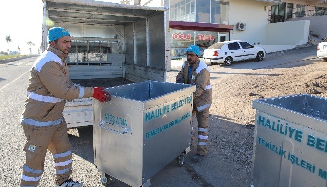 Haliliye Belediyesi Çöp Konteynerlerini Yeniledi