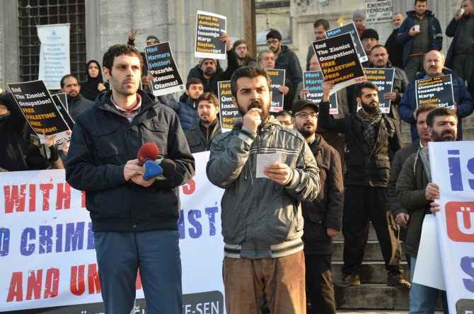 Türkiye-İsrail ilişkileri protesto edildi