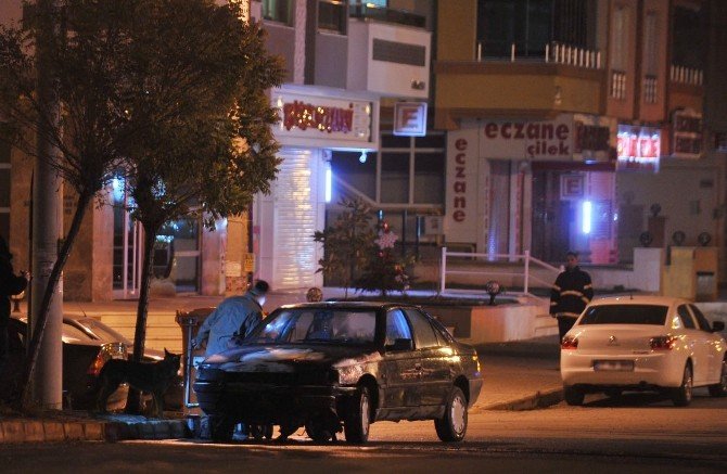 Polis Kovaladığı İran Plakalı Araç Alev Aldı
