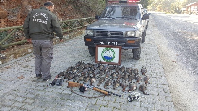 Milli Park’ta Kaçak Avcılık Yapan 2 Kişi Yakalandı