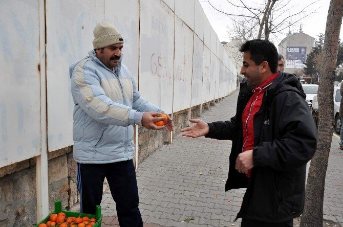Öğretim Üyesi, Putin’e İnat Mandalina Dağıttı