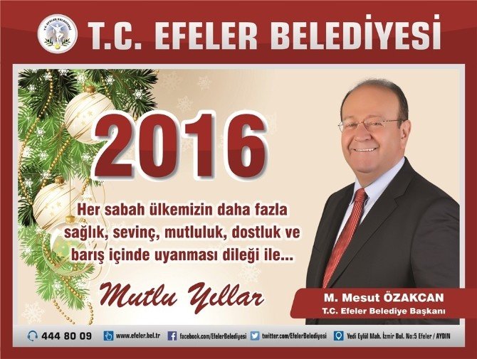 Efeler Belediye Başkanı Mesut Özakcan’ın Yeni Yıl Mesajı