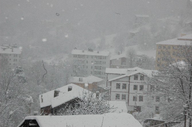 Kastamonu’da Lapa Lapa Kar Yağdı
