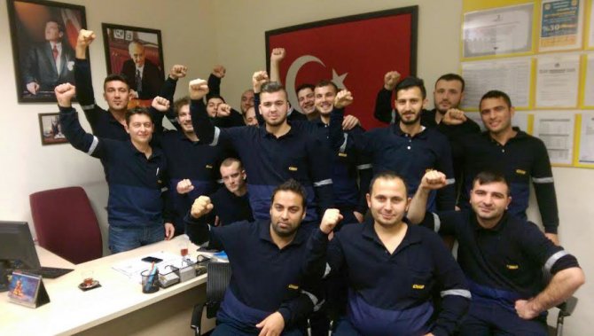 Türk Metal Sendikası üyelerinden arkadaşlarına sosyal medyadan destek