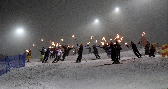 Palandöken Kayak Merkezinde Kar Kalınlığı 80 Santimi Buldu