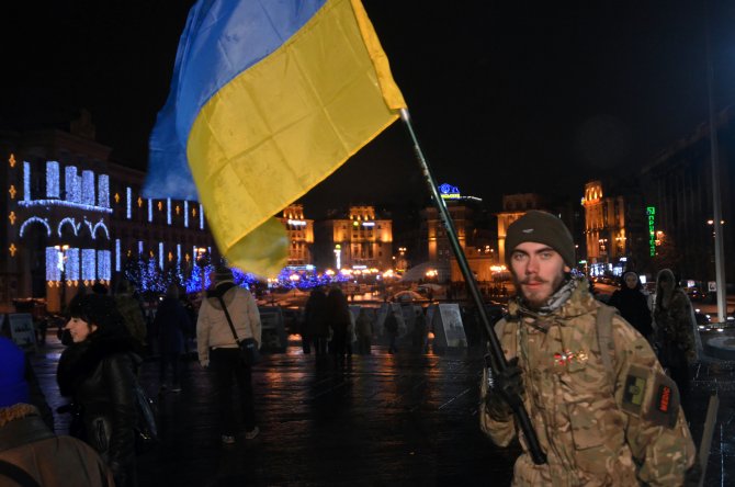Ukrayna'da yeni yılın ilk gününde ulusalcılar sokaklara döküldü