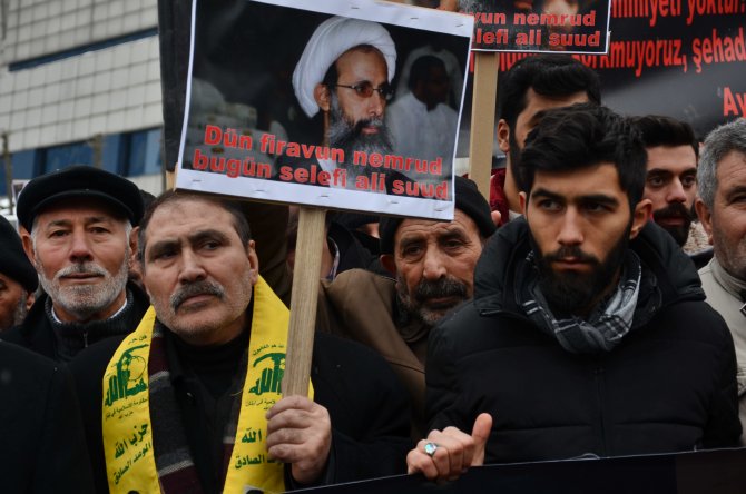 Suudi Arabistan Konsolosluğu önünde idam protestosu