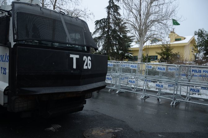 Suudi Arabistan Konsolosluğu önünde idam protestosu