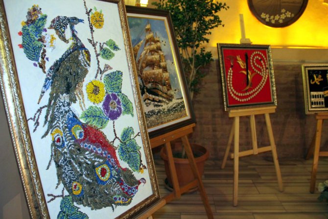 Bursa’da resim, taş ve filografi sergisi açıldı