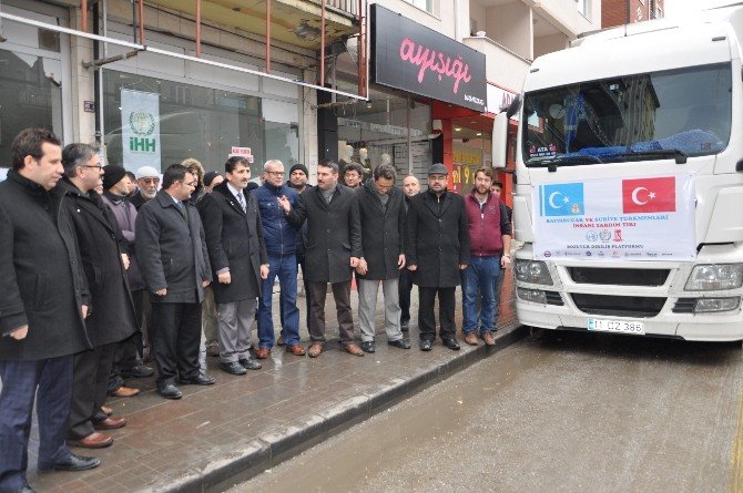 Bozüyük’ten Bayır-bucak Türkmenlerine Yardımlar Sürüyor