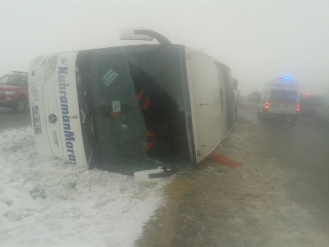 Kırşehir’de 2 otobüs daha devrildi: Yaralılar var