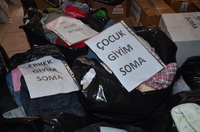 Soma’dan Bayır-bucak’taki Türkmenlere Yardım