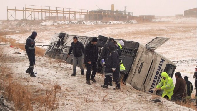 Kırşehir'de kaza yapan otobüs şoförü tutuklandı