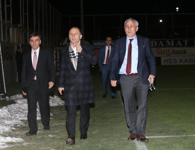 Trabzonspor'da Başkan Usta da antrenmanı izledi