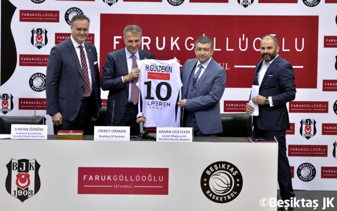 Faruk Güllüoğlu, Beşiktaş Kadın Basketbol Takımı'nın forma sponsoru oldu
