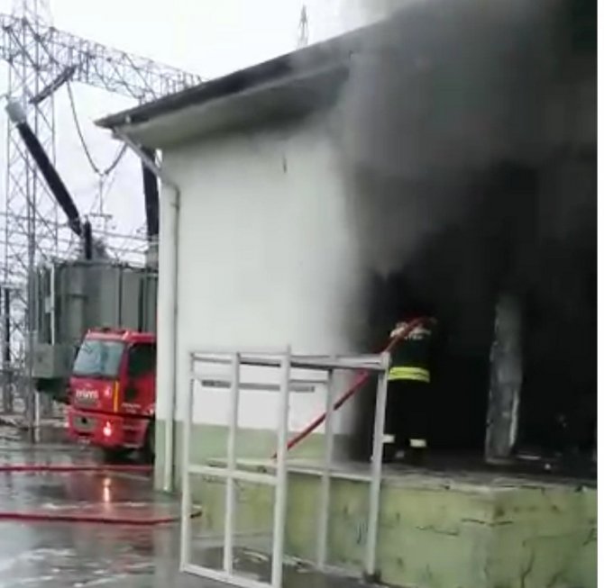 Kızıltepe trafo merkezinde yangın çıktı