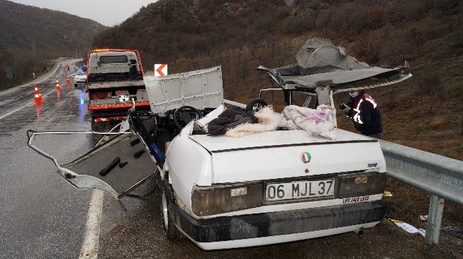 Ankara’da Tır İle Otomobil Çarpıştı: 1 Ölü, 2 Yaralı