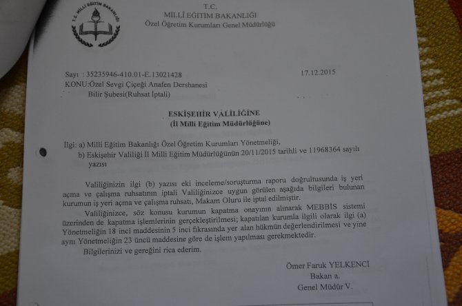 MEB ve Valilik, AYM ve Danıştay kararlarına rağmen dershane kapattı