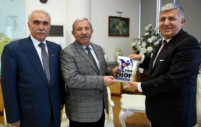 Thof Başkanı Ozanoğlu’ndan, Büyükşehir Belediyesine Ziyaret