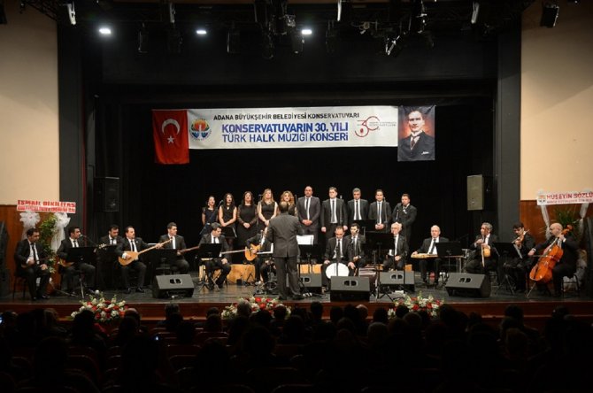 Büyükşehir Konservatuvarı, 30. yaşını Adana türküleri ile kutladı