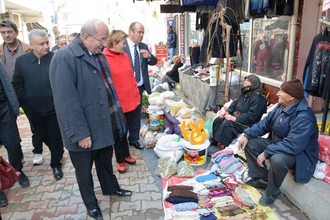 Başkan Albayrak’ın Şarköy Halk Pazarı Ziyareti