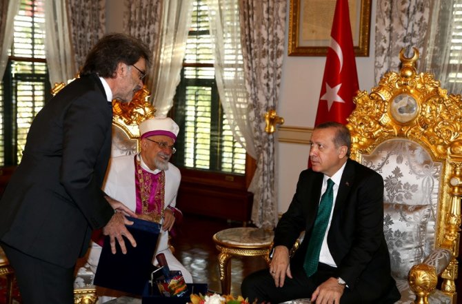 Cumhurbaşkanı Erdoğan, Türkiye Musevi Cemaati temsilcilerini kabul etti