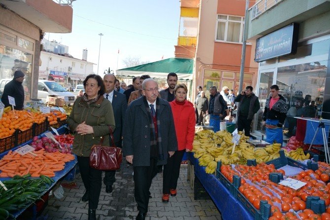 Başkan Albayrak’ın Şarköy Halk Pazarı Ziyareti