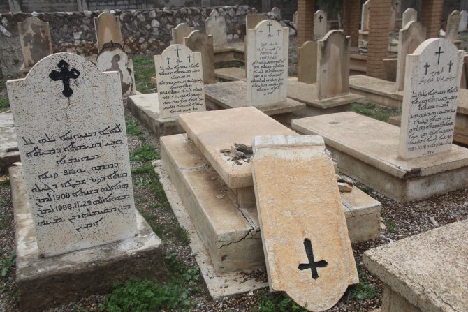 Kerkük'te Hıristiyan mezarlığına saldırıya kınama