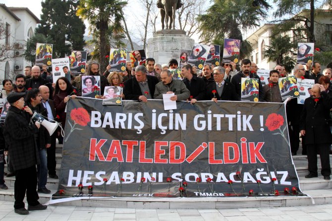Ankara katliamının üçüncü ayında ölenleri andılar