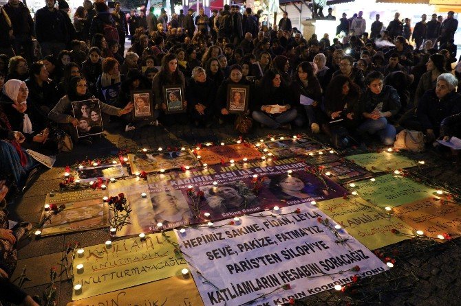 Paris’te Öldürülen 3 Kadın Anıldı