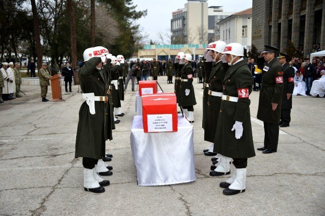 Şehit Askerler İçin Tören Düzenlendi