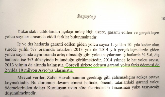 Sayıştay raporu: Hava yolcusu garantisi tutmadı, kasadan 125 milyon lira uçtu