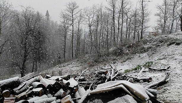 Ereğli'nin yüksek kesimlerinde kar yağışı başladı
