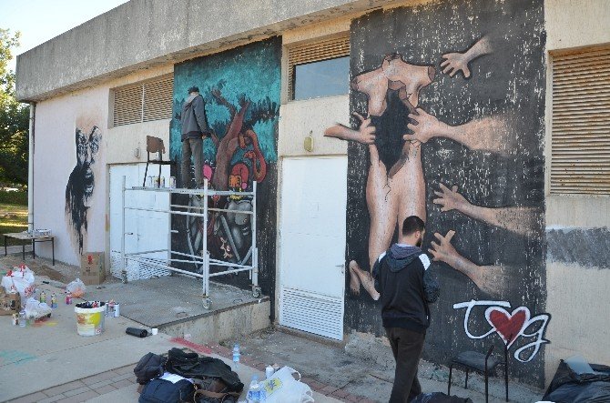 AÜ’de “Kadın Dostu Akdeniz” Projesi Temalı Grafiti Çalışması