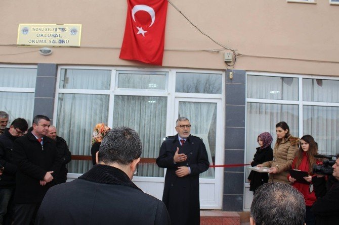 İnönü Belediyesi Oklubal Okuma Salonu Hizmete Açıldı