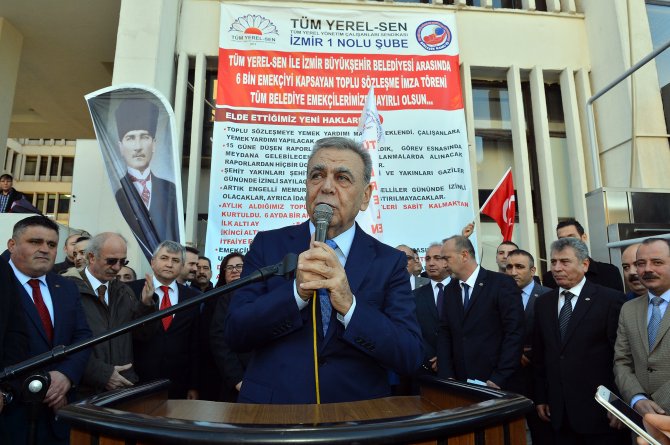 İzmir Büyükşehir Belediyesi toplu sözleşme imzaladı