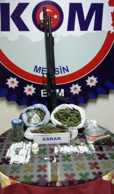 Mersin’de Uyuşturucu Ve Kaçak İçki Operasyonu