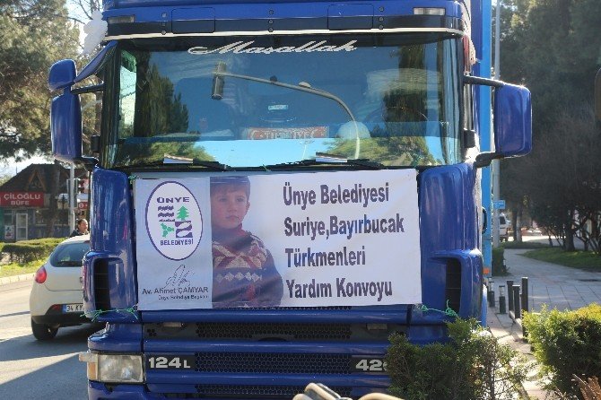 Ünye’den Türkmenlere Yardım Eli