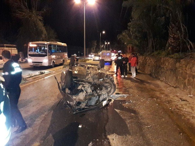 Marmaris’te Trafik Kazaları; 2 Yaralı