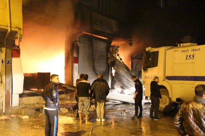 Nusaybin'de korkutan yangın