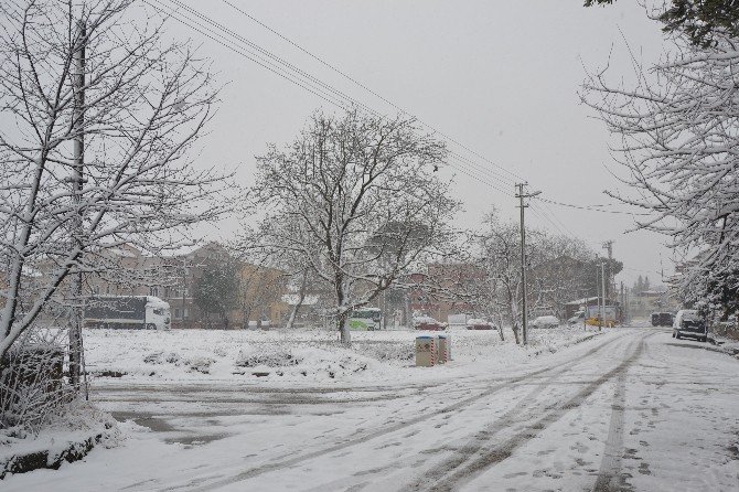 Biga’da Kar Yağışı