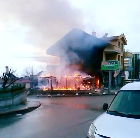 Konya’da Kafe Yangını