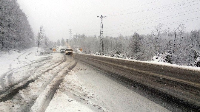 Zonguldak’ın Yüksek Kesimlerinde Kar Etkili Oldu