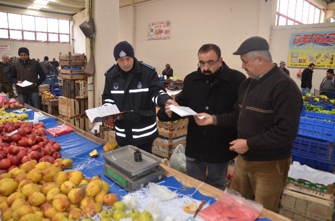 Kapalı Pazarda Ölçü Ve Tartı Aletleri Denetimi Yapıldı